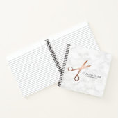 エレガントモダンバラ金ゴールド ノートブック (内部)