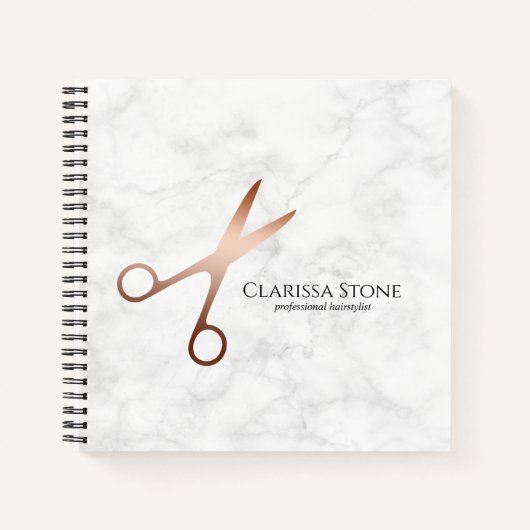 エレガントモダンバラ金ゴールド ノートブック (正面)