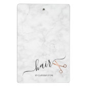 エレガントモダンバラ金ゴールド ミニクリップボード (裏面)