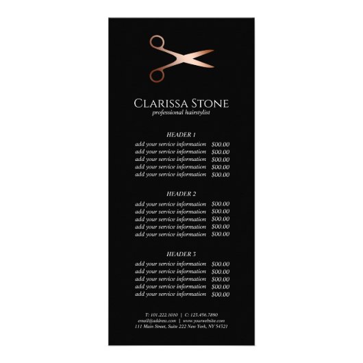 エレガントモダンバラ金ゴールド ラックカード (正面)