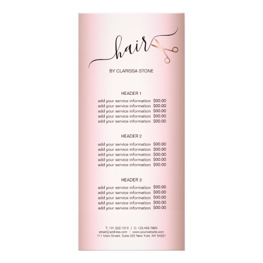 エレガントモダンバラ金ゴールド ラックカード (正面)