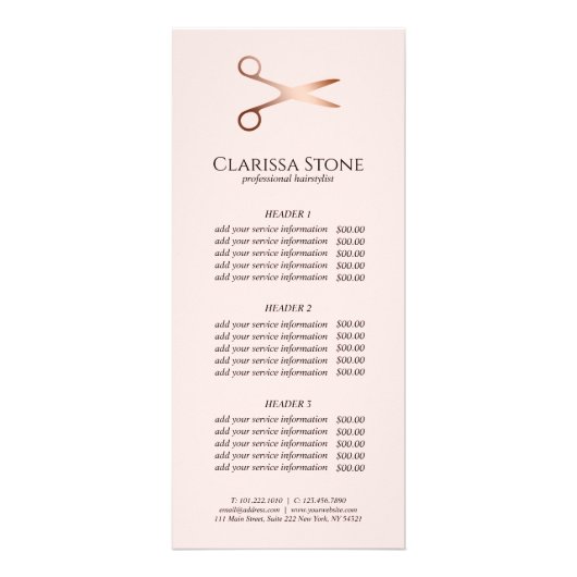 エレガントモダンバラ金ゴールド ラックカード (正面)