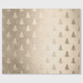 エレガントモダンバラ金ゴールド ラッピングペーパー (フラット)