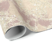 エレガントモダンバラ金ゴールド ラッピングペーパー (ロールコーナー)