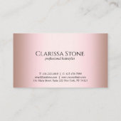 エレガントモダンバラ金ゴールド 予約カード (裏面)