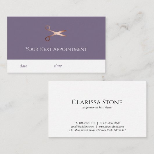 エレガントモダンバラ金ゴールド 予約カード (正面/裏面)