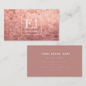 エレガントモダンバラ金ゴールド 名刺 (正面/裏面)