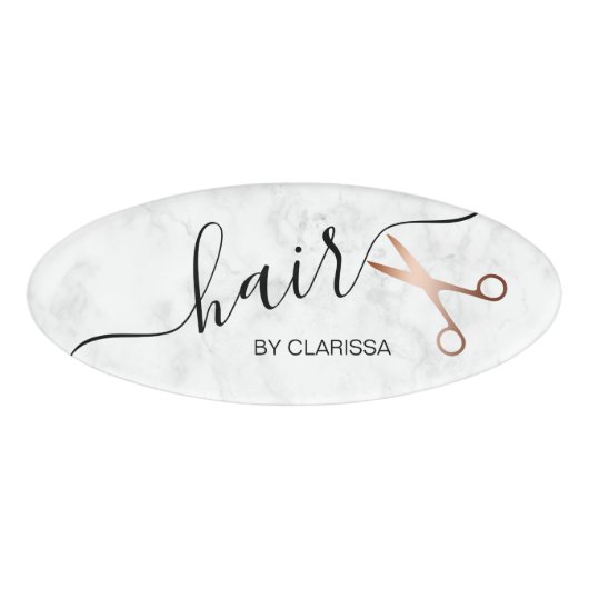 エレガントモダンバラ金ゴールド 名札 (正面)