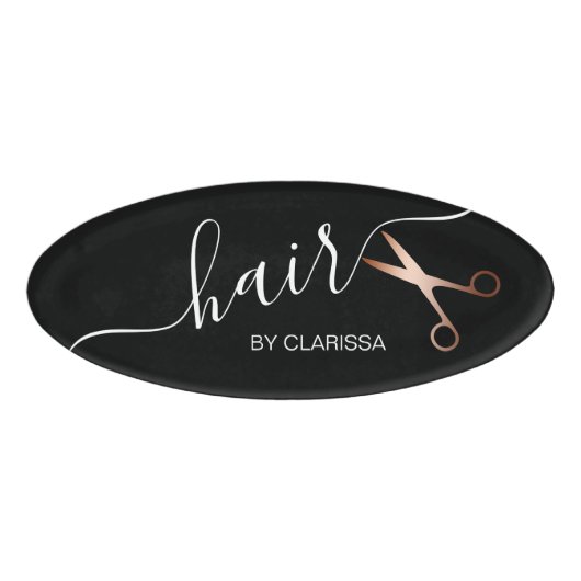 エレガントモダンバラ金ゴールド 名札 (正面)