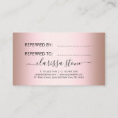 エレガントモダンバラ金ゴールド 紹介カード (裏面)