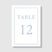 エレガントモダンパウダブルー結婚ズ テーブルナンバー