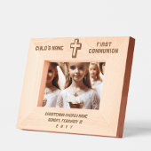 エレガントモダンパーソナライズされた第1共産十字架 レーザー彫刻フレーム