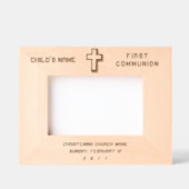 エレガントモダンパーソナライズされた第1共産十字架 レーザー彫刻フレーム (正面)