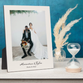 エレガントモダンパーソナライズされた結婚写真プラーク フォトプラーク
