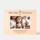 エレガントモダンパーソナライズされた《キリスト教》洗礼式や命名式 レーザー彫刻フレーム