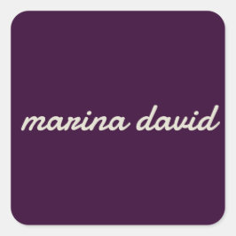 エレガントモダンパーソナライズされた スクエアシール