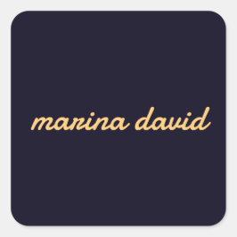 エレガントモダンパーソナライズされた スクエアシール