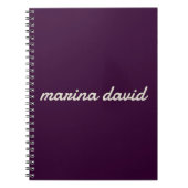 エレガントモダンパーソナライズされた ノートブック (正面)