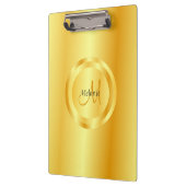 エレガントモダンフェイク金ゴールドテンプレート クリップボード (左)