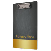 エレガントモダンフェイク金ゴールド箔会社ロゴクリボア クリップボード (左)