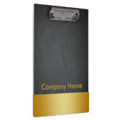 エレガントモダンフェイク金ゴールド箔会社ロゴクリボア クリップボード (右)