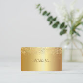 エレガントモダンフェイク金ゴールド紙吹雪 割引カード (スタンド正面)