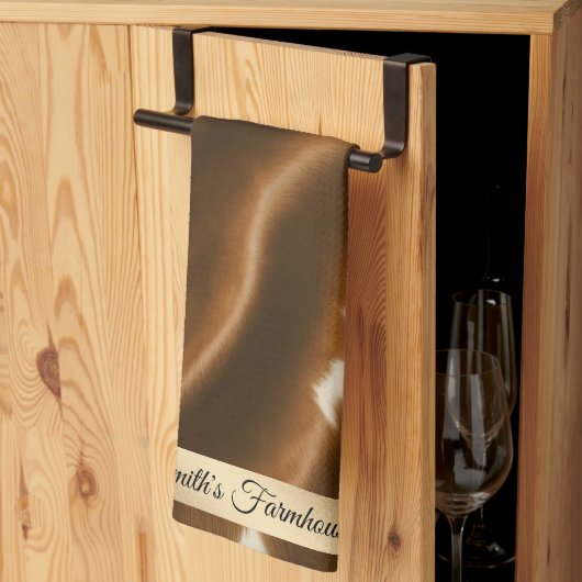 エレガントモダンフェイク革コレクション キッチンタオル (三つ折り)