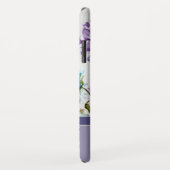 エレガントモダンフローラと蝶モノグラム名 Case-Mate iPhoneケース (裏面/右)