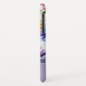 エレガントモダンフローラと蝶モノグラム名 Case-Mate iPhoneケース (裏面/左)