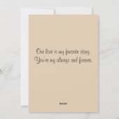 エレガントモダンフローラハッピーバレンタインデー シーズンカード (裏面)