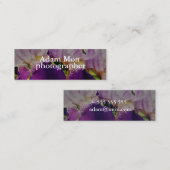 エレガントモダンフローラ写真ミニ名刺 スキニー名刺 (正面/裏面)