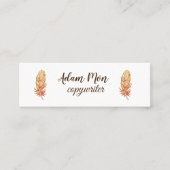 エレガントモダンフローラ写真ミニ名刺 スキニー名刺 (正面)