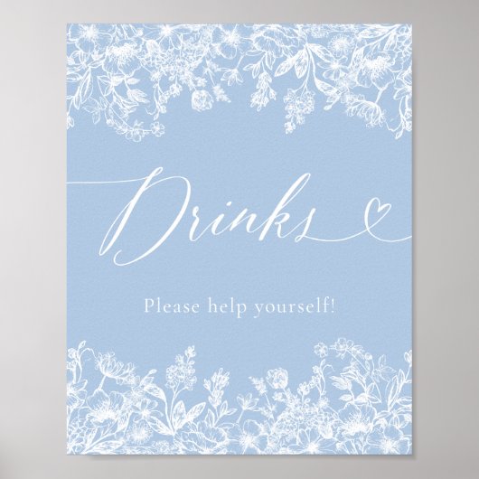 エレガントモダンフローラ看板 ポスター (正面)