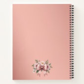 エレガントモダンフローラ結婚ノート ノートブック (裏面)