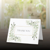エレガントモダンフローラ結婚 サンキューカード