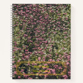 エレガントモダンフローラ金ゴールド ノートブック (正面)