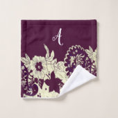 エレガントモダンフローラ バスタオルセット (ウォッシュタオル)