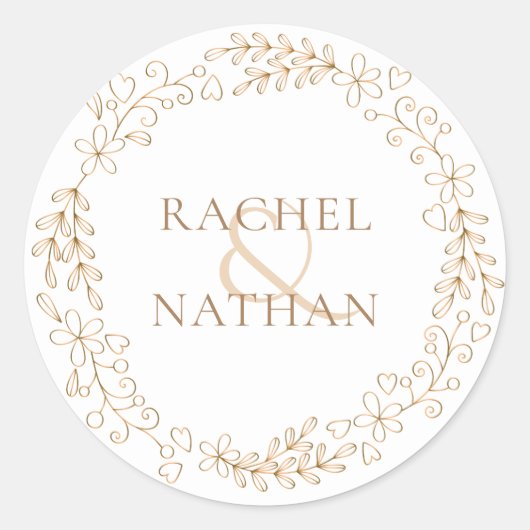 エレガントモダンフローラ ラウンドシール (正面)