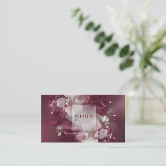 エレガントモダンフローラ 名刺 (スタンド正面)