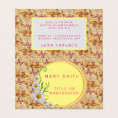 エレガントモダンフローラ 名刺 (外部フラット)