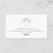 エレガントモダンフローラ 名刺 (裏面)