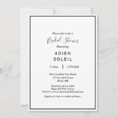 エレガントモダンブライダルシャワー 招待状 (正面)