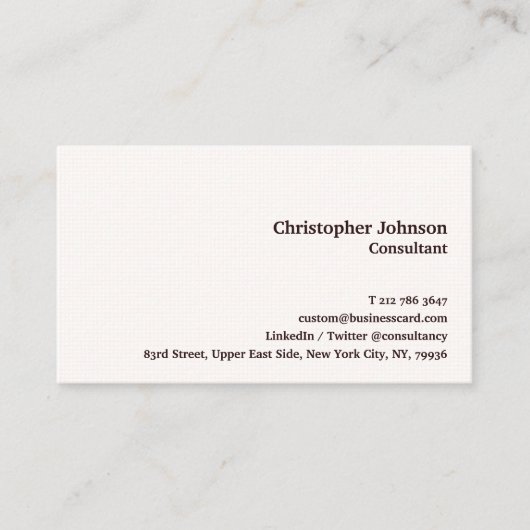 エレガントモダンプロフェッショナルの正方形パターン 名刺 (正面)