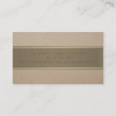 エレガントモダンプロフェッショナルシンプルストライプ 名刺 (裏面)