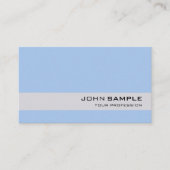エレガントモダンプロフェッショナルシンプルパステルブルー 名刺 (正面)