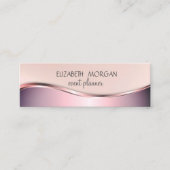 エレガントモダンプロフェッショナルシンプルミニマル スキニー名刺 (正面)