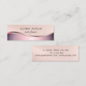 エレガントモダンプロフェッショナルシンプルミニマル スキニー名刺 (正面/裏面)