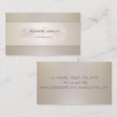 エレガントモダンプロフェッショナルストライプの 名刺 (正面/裏面)