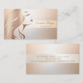 エレガントモダンプロフェッショナルストライプ 名刺 (正面/裏面)