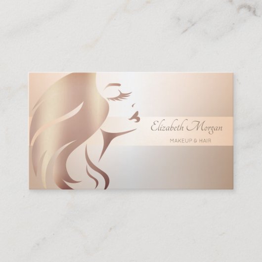 エレガントモダンプロフェッショナルストライプ 名刺 (正面)